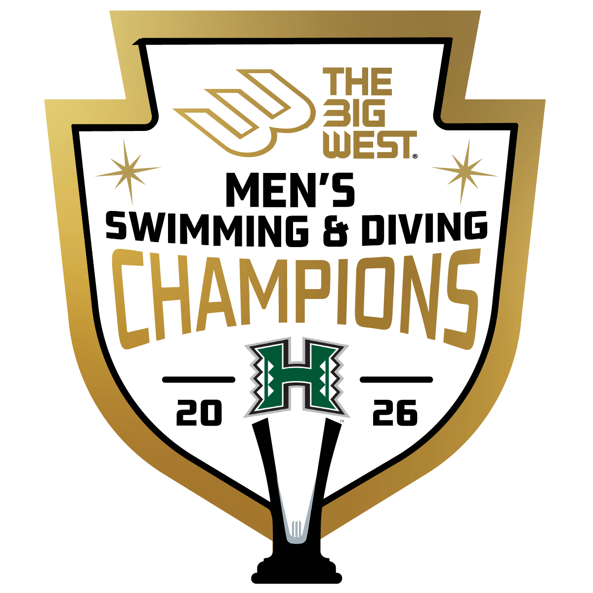 Hawai'i - 2026 Men's Swimming & Diving Champions T-Shirt